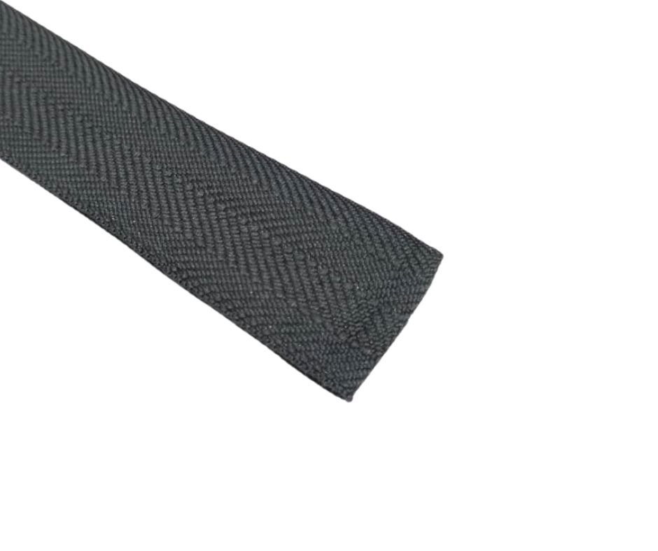 tali webbing motif warna hitam