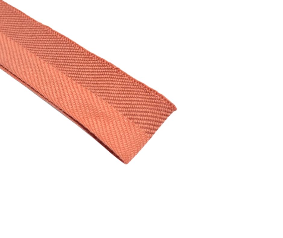 tali webbing motif warna orange