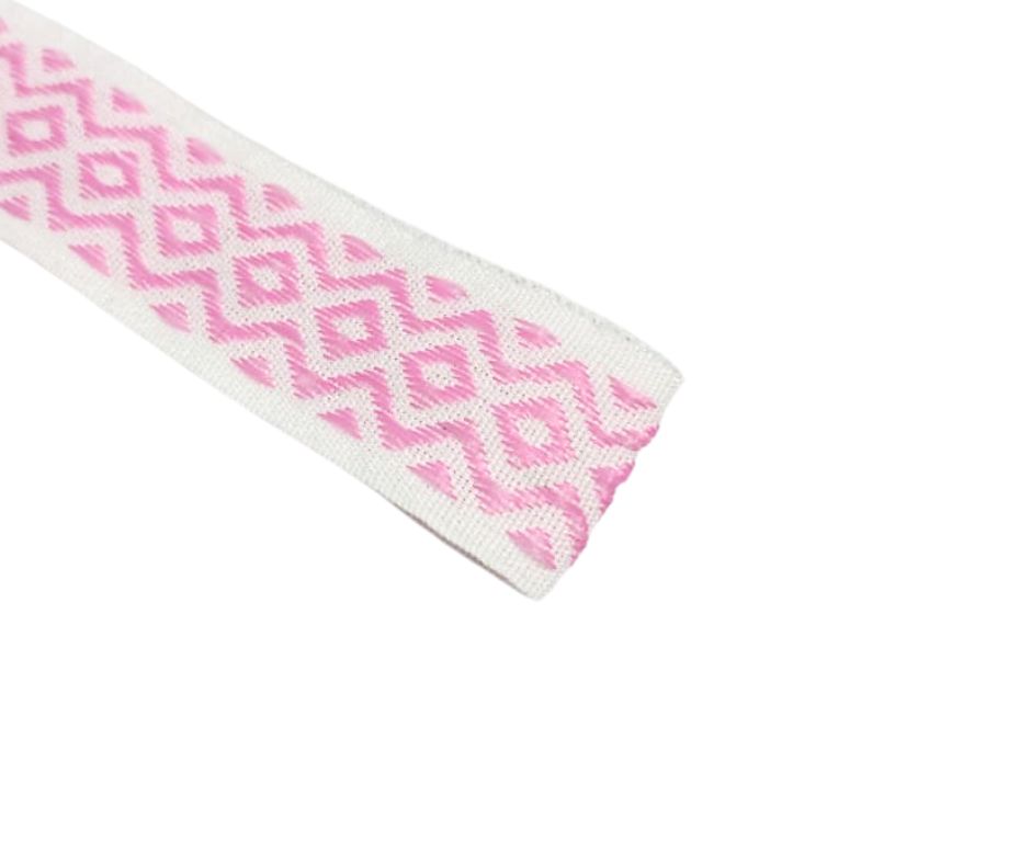 tali webbing motif warna garis pink